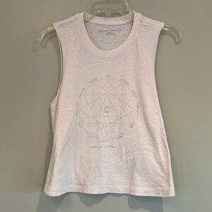 Spiritual gangster evil eye flowy tank crop workout top M